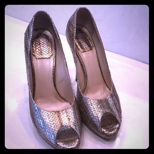 Dior snake leather heels